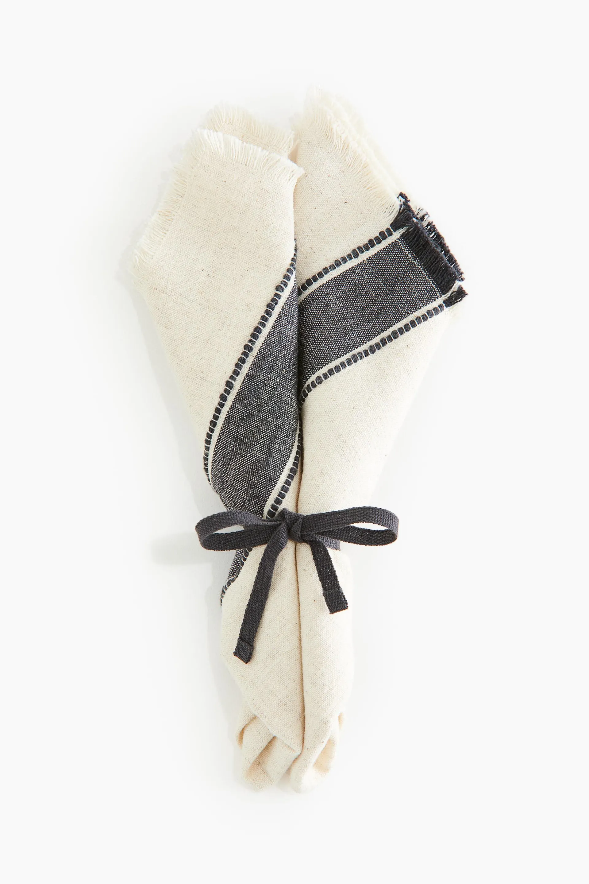 Pack de 2 servilletas desflecadas