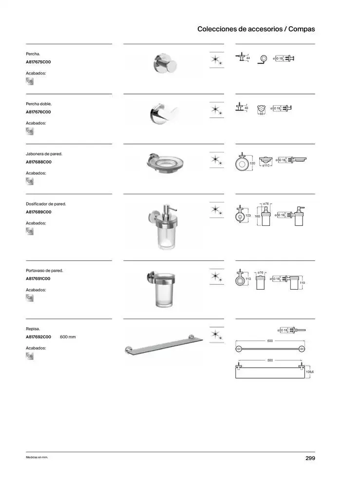 Catálogo de Colecciones de Baño, Muebles y Accesorios 9 de enero al 31 de diciembre 2025 - Página 301