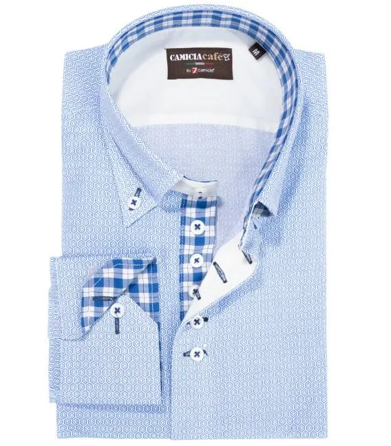 Camisa Hombre 1 Boton Italiano 2 Botones Button Down 7