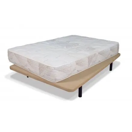 Conjunto base + 4 patas + colchón Almería