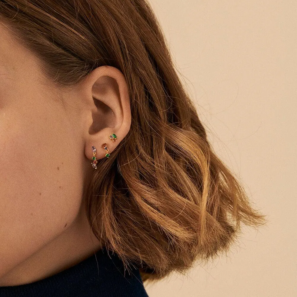 Piercing mini AMAS - Multicolor / Oro