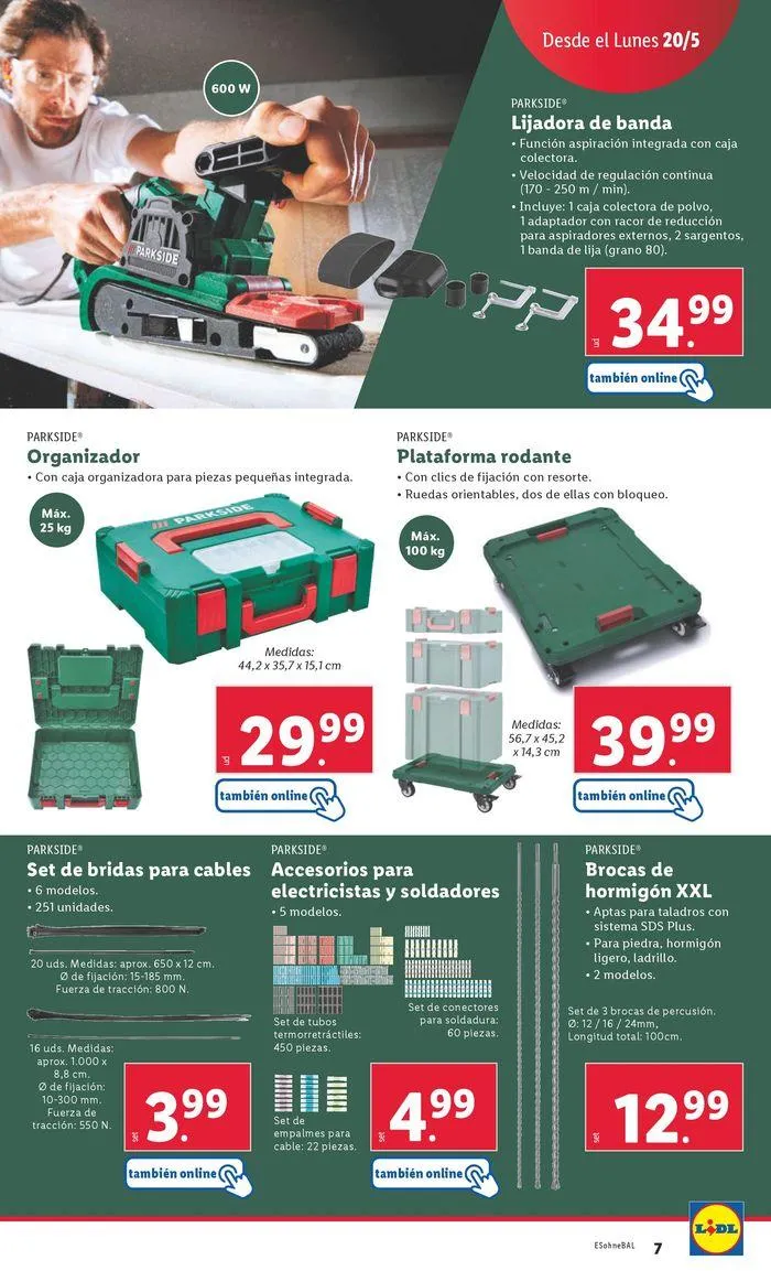 Catálogo de ¡Bazar Lidl! 20 de mayo al 26 de mayo 2024 - Página 7