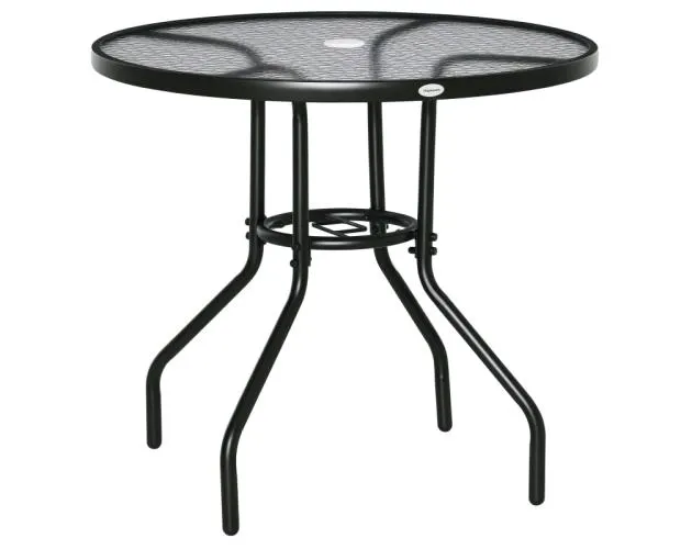 Mesa de jardín 80x80x72 cm metal Outsunny