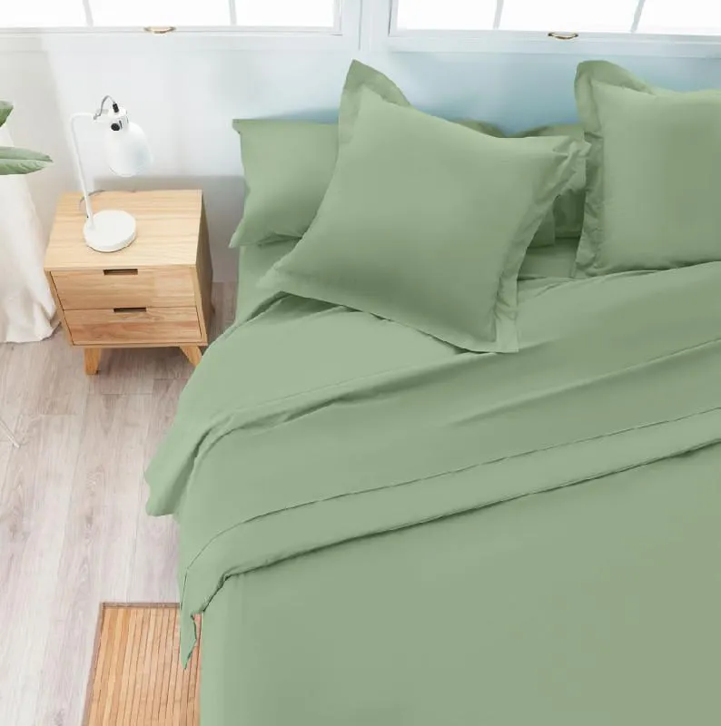 Sábana Encimera Algodón - Basic Salvia