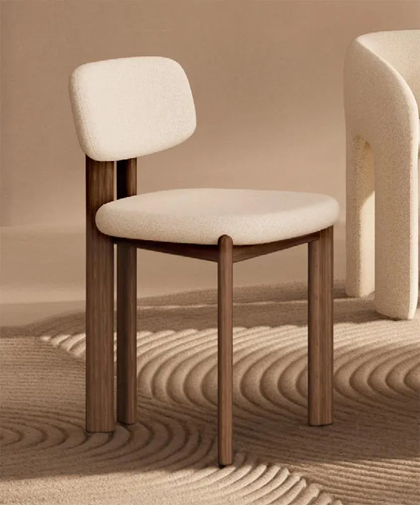 Silla fresno pintado en nogal Jade