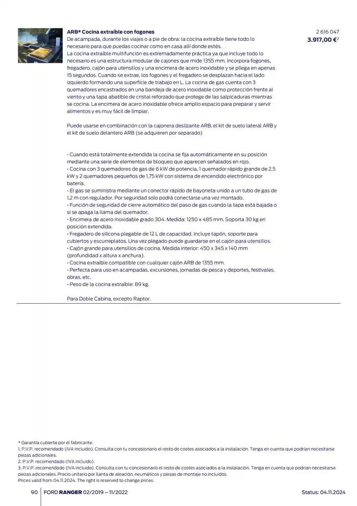 Catálogo de Ford de accesorios Ford Ranger 13 de noviembre al 13 de noviembre 2025 - Página 90