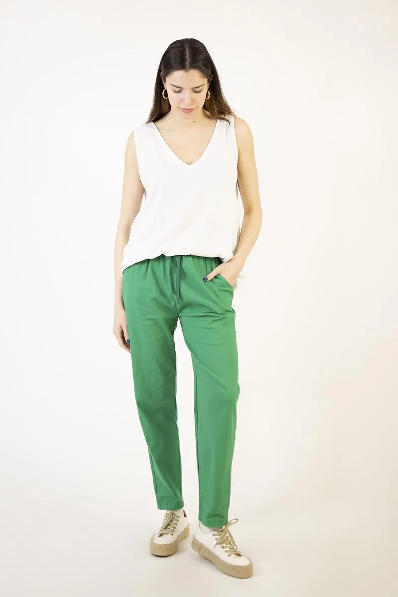 Pantalón jogger verde
