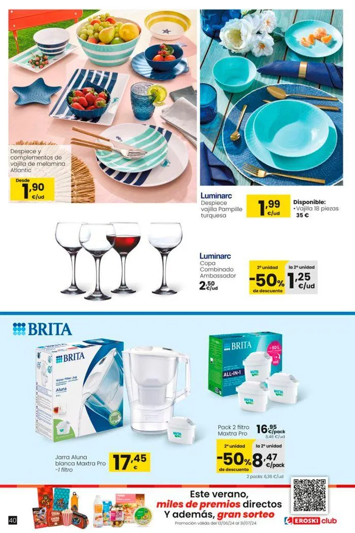 Catálogo de Vive el verano HIPERMERCADOS EROSKI 13 de junio al 10 de julio 2024 - Página 40