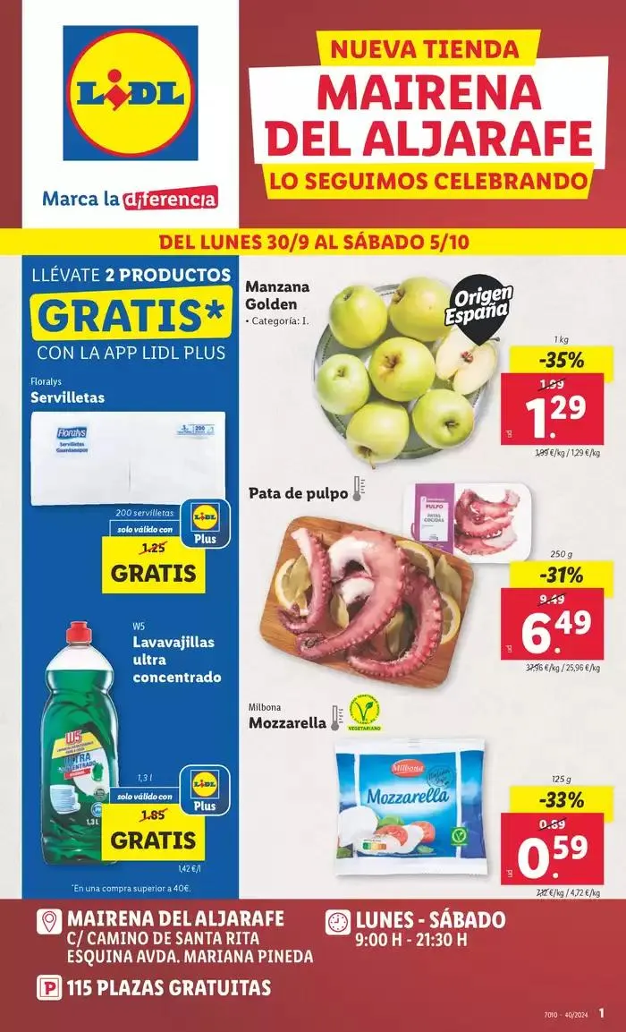 Catálogo de Marca la diferencia! MAIRENA DEL ALJARAFE 30 de septiembre al 5 de octubre 2024 - Página 1