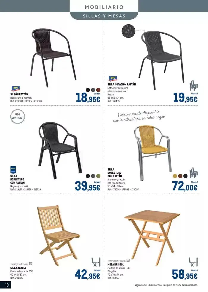 Catálogo de Especial Terrazas Canarias 13 de marzo al 1 de junio 2025 - Página 10