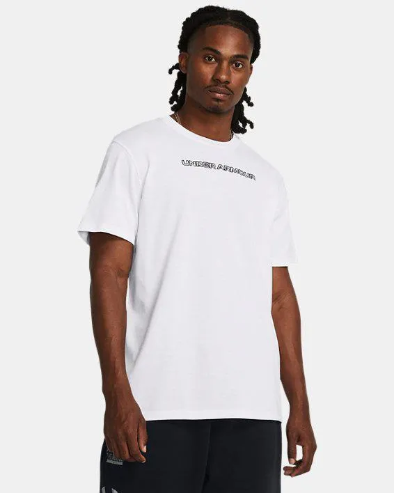 Camiseta de manga corta UA Heavyweight Logo Overlay Embroidered para hombre