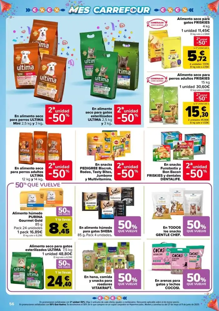 Catálogo de 50% QUE VUELVE + 2ªUD. AL -50% 13 de mayo al 26 de mayo 2025 - Página 56
