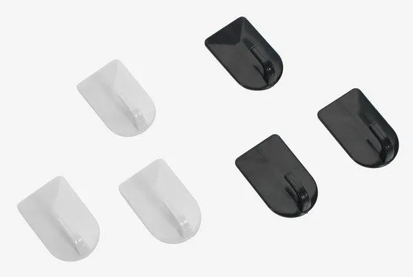 Hooks RIALA plastic pack of 3 assorted