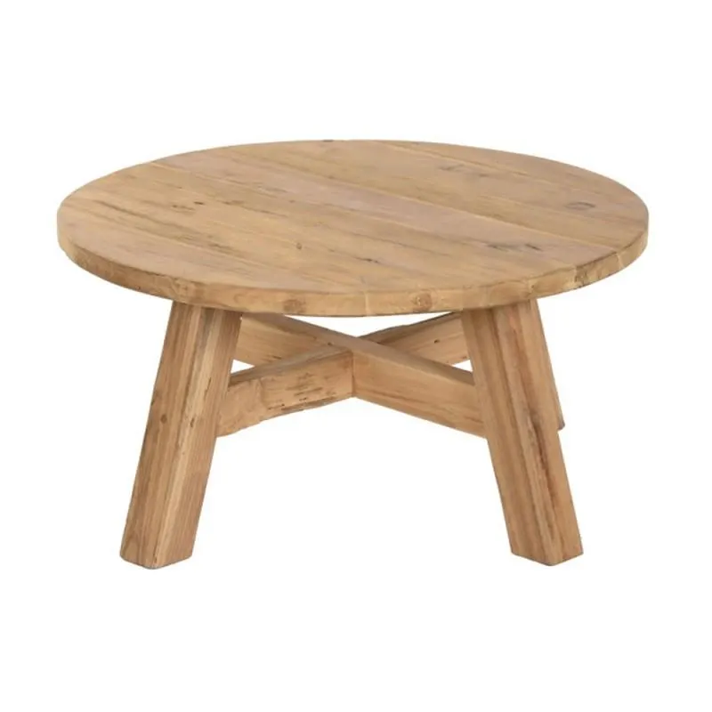 Wooden Auxiliary Table Ø70cm, natural