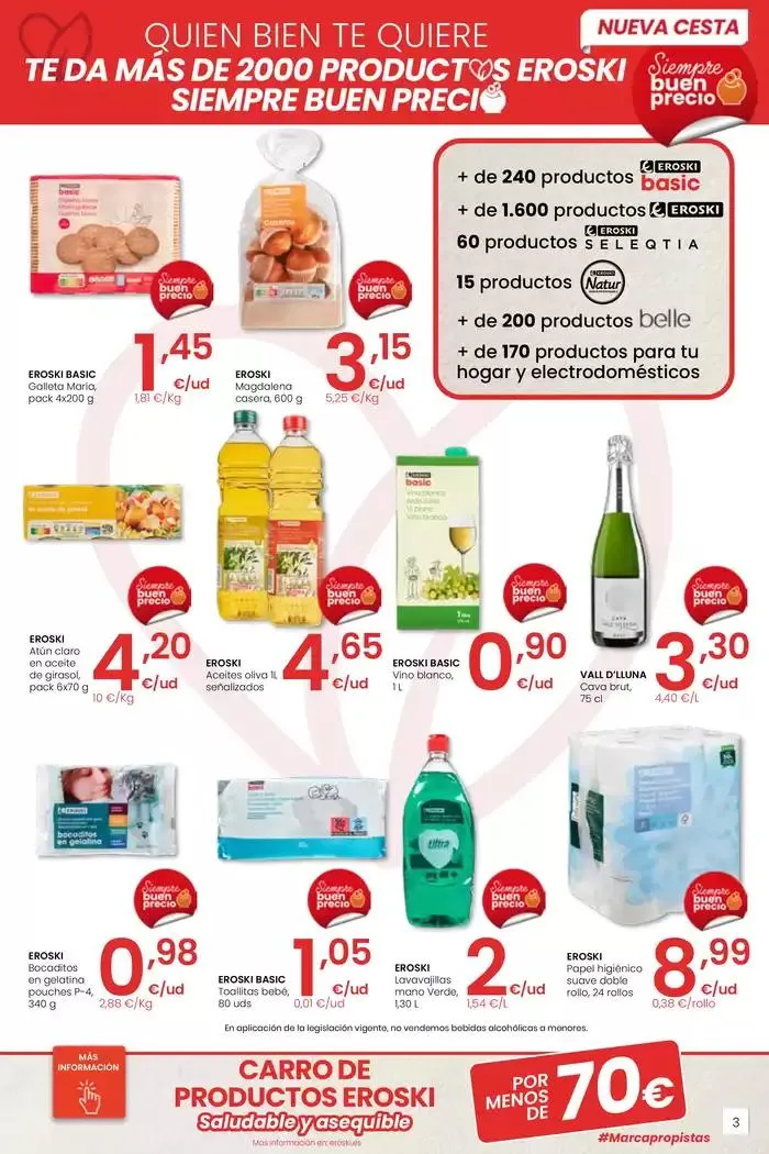 Catálogo de Precio más bajo HIPERMERCADOS EROSKI 27 de marzo al 8 de abril 2025 - Página 3