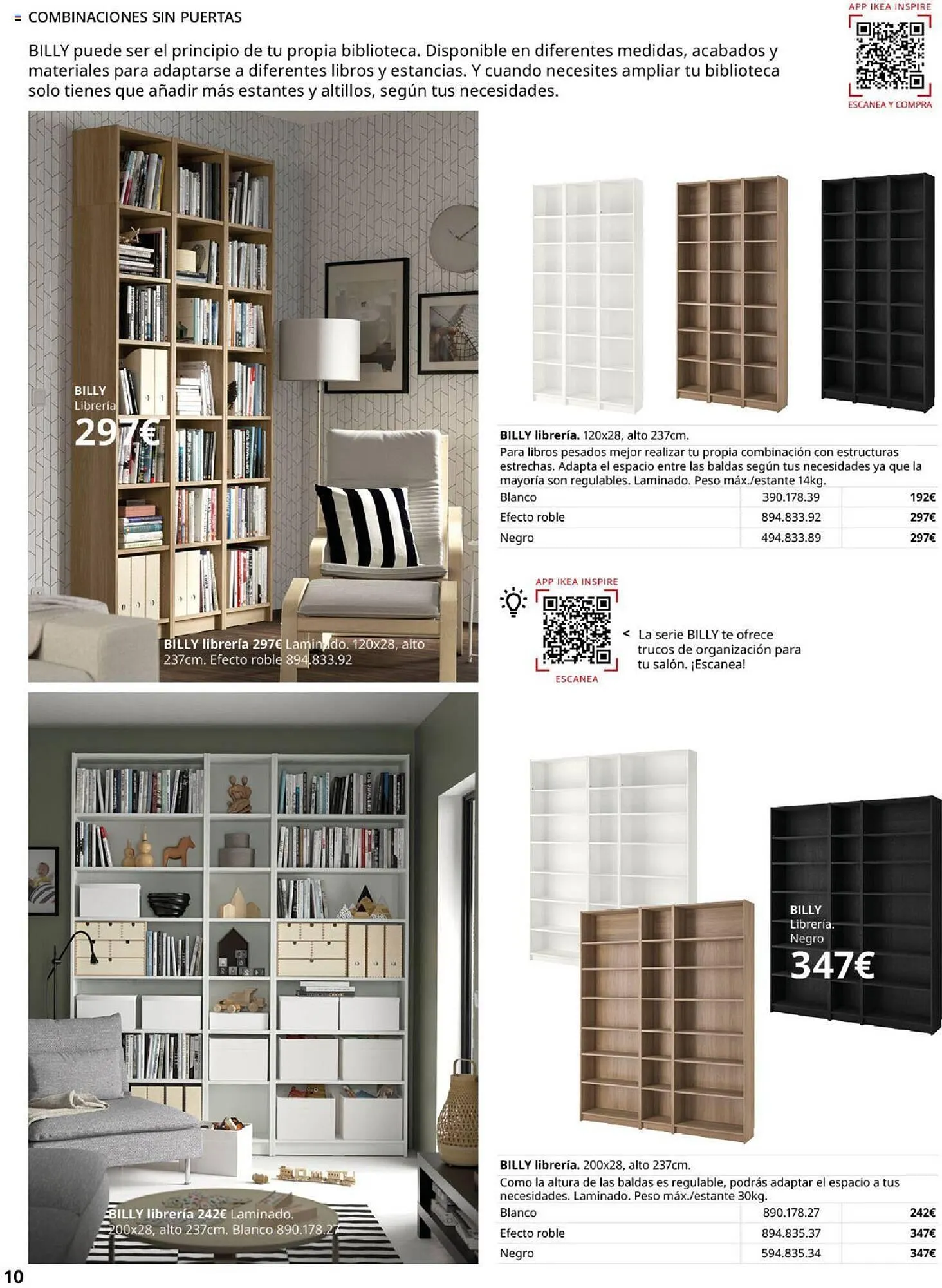 Catálogo de Folleto IKEA Billy 4 de septiembre al 31 de enero 2025 - Página 10