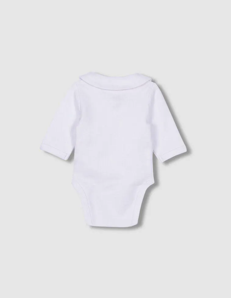 Body con cuello bebe blanco