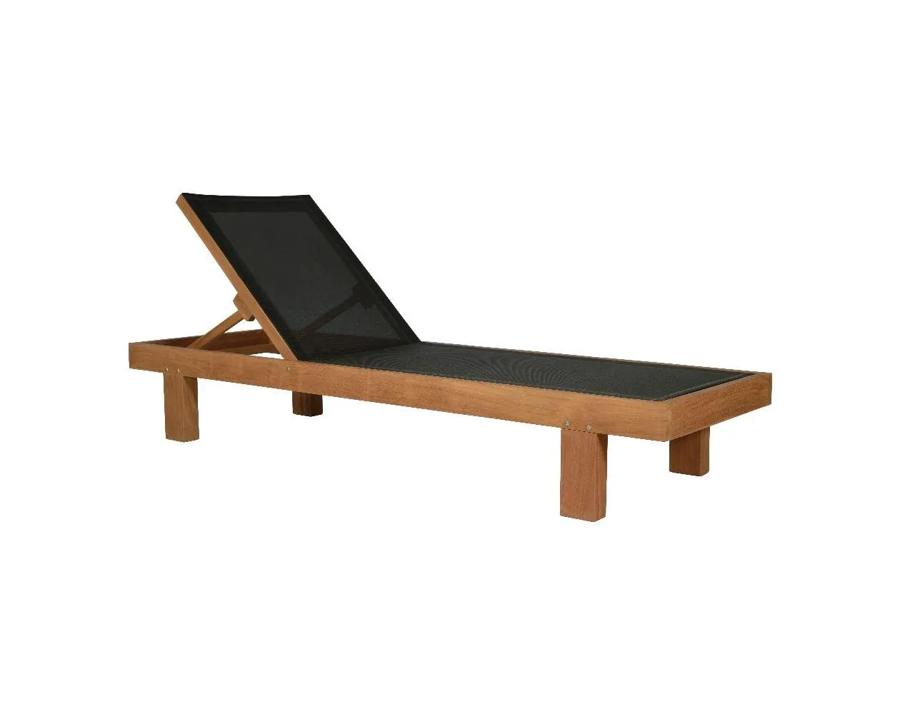 Tumbona color negro.