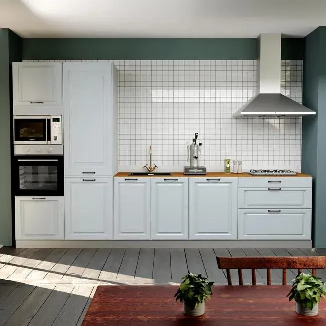 Cocina en kit DELINEA id OXFORD azul 3.60 m