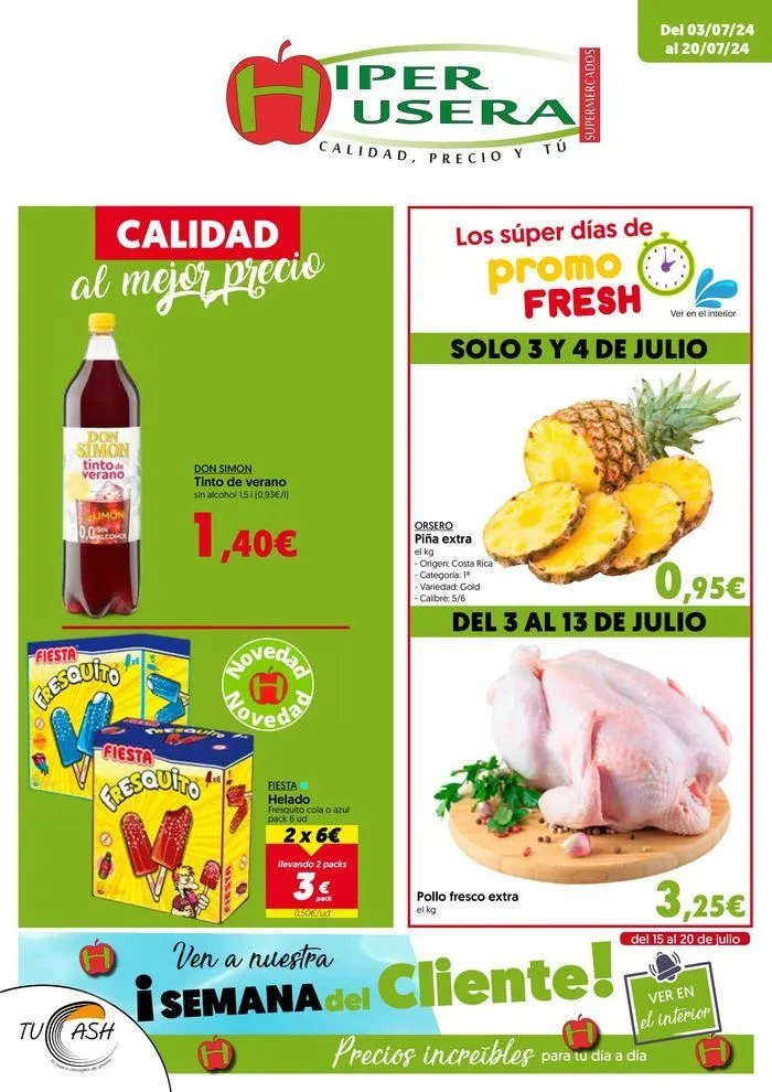 Catálogo de Catálogo Hiper Usera 3 de julio al 20 de julio 2024 - Página 1