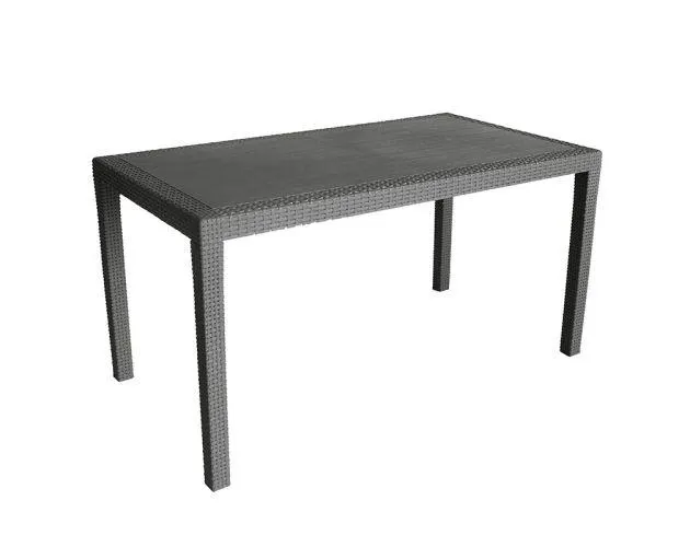 Mesa de jardín de plástico joker antracita 138×78×72 cm