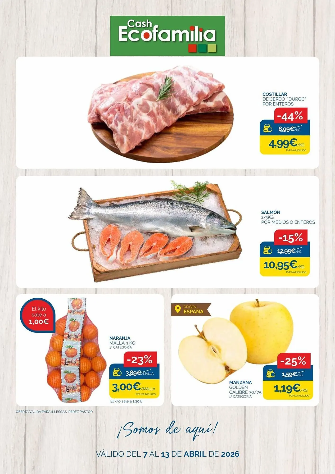 Catálogo de Folleto Cash Ecofamilia 7 de abril al 13 de abril 2026 - Página 1