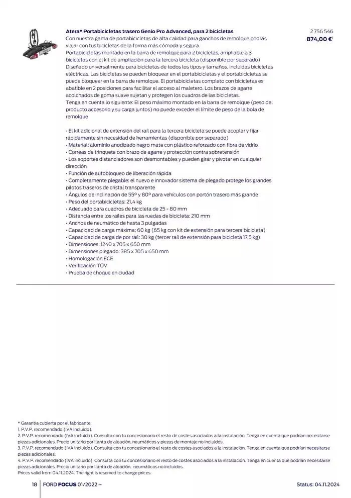 Catálogo de Ford de accesorios Focus 13 de noviembre al 13 de noviembre 2025 - Página 18