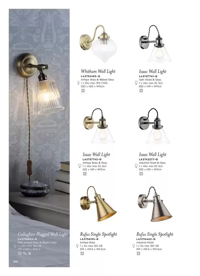 Catálogo de Lighting & Mirror Collection 12 de marzo al 31 de agosto 2025 - Página 146