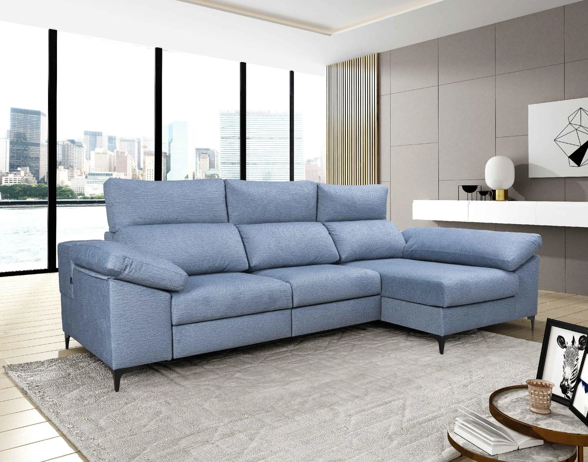 Chaise longue mod. Málaga de 300 cms.