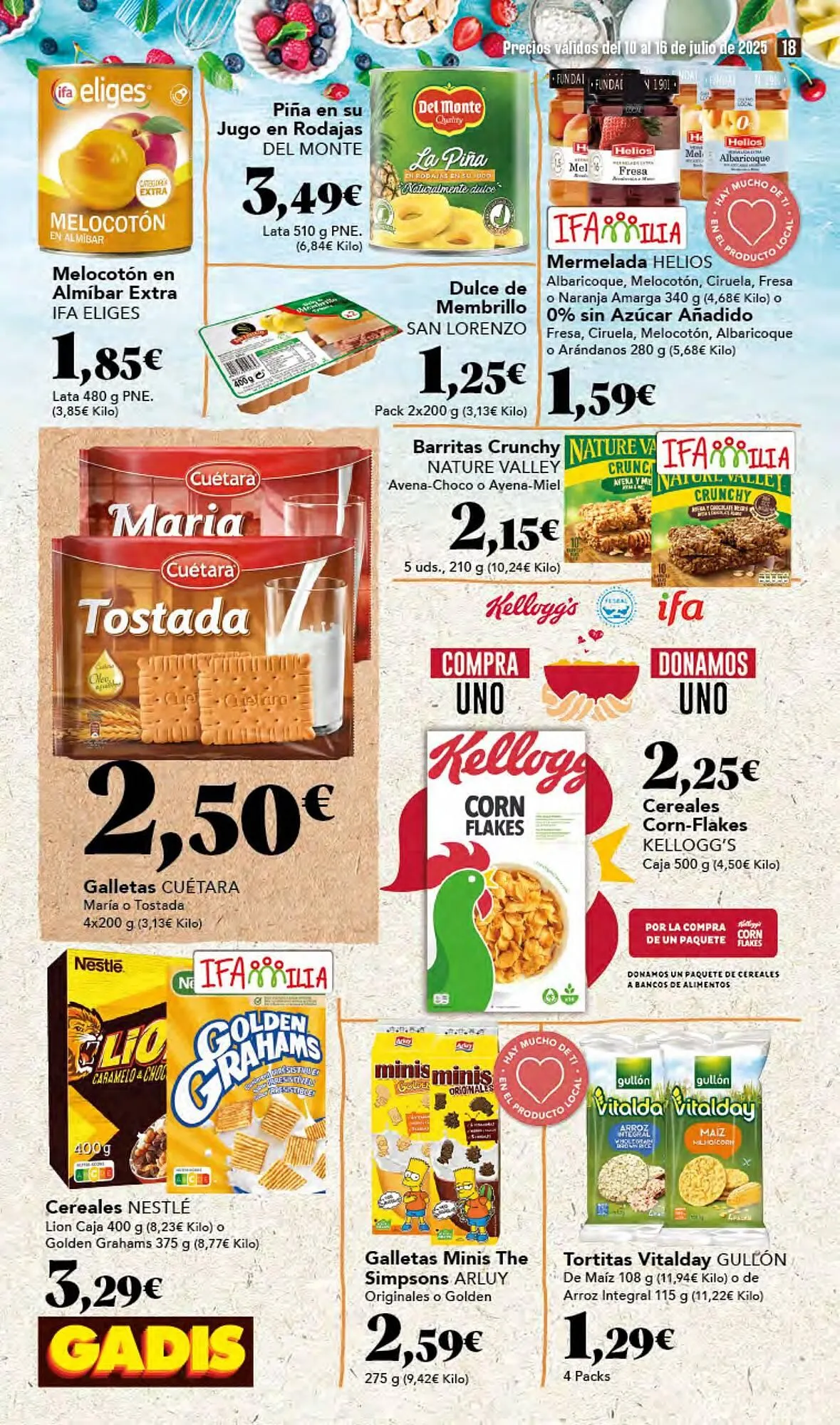 Catálogo de Folleto Gadis 10 de julio al 16 de julio 2025 - Página 18
