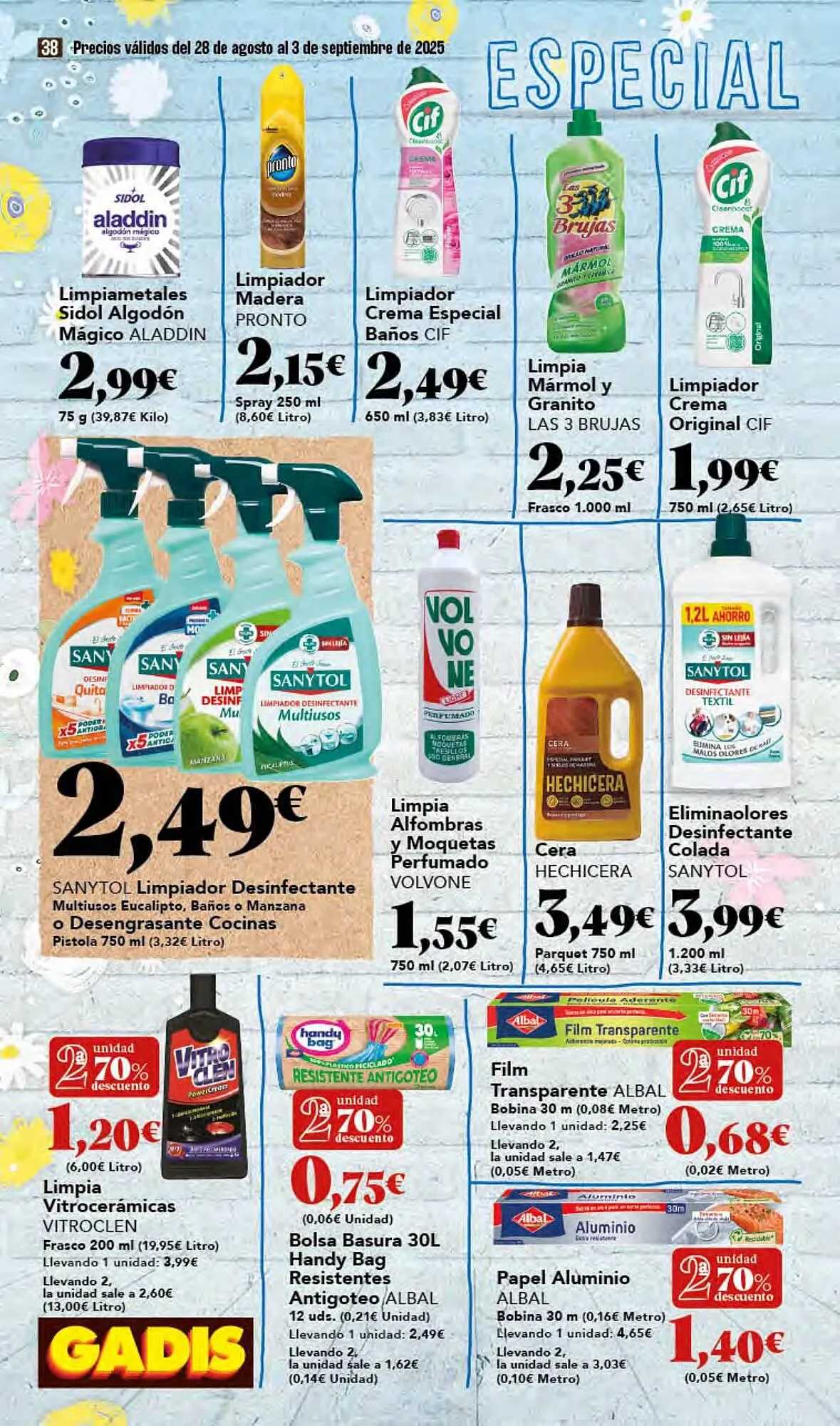 Catálogo de Folleto Gadis 28 de agosto al 3 de septiembre 2025 - Página 38