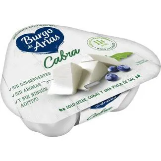 BURGO DE ARIAS queso fresco de cabra mini pack 3 x 70 g envase 210 g