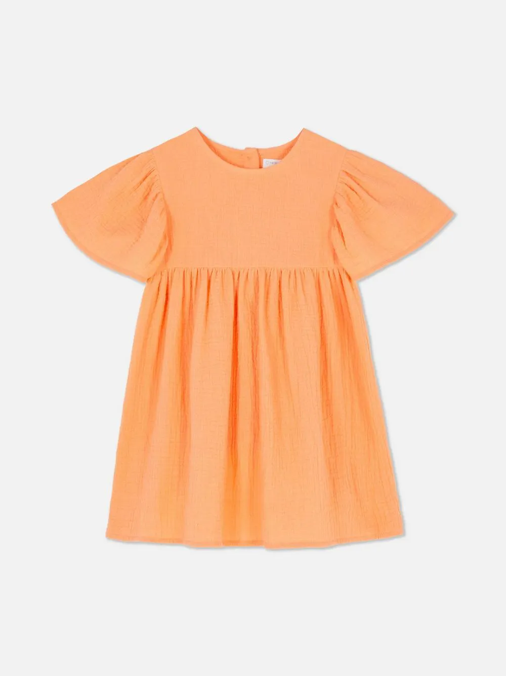 Vestido de punto smock de manga corta