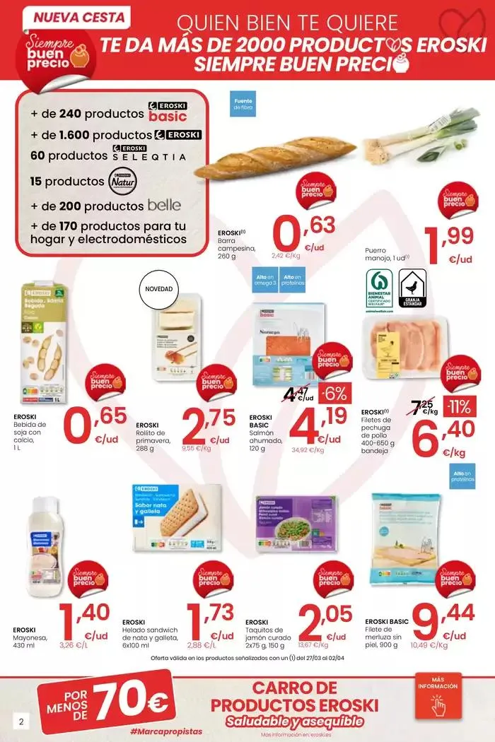 Catálogo de Precio más bajo HIPERMERCADOS EROSKI 27 de marzo al 8 de abril 2025 - Página 2