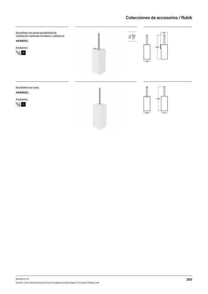 Catálogo de Colecciones de Baño, Muebles y Accesorios 9 de enero al 31 de diciembre 2025 - Página 267