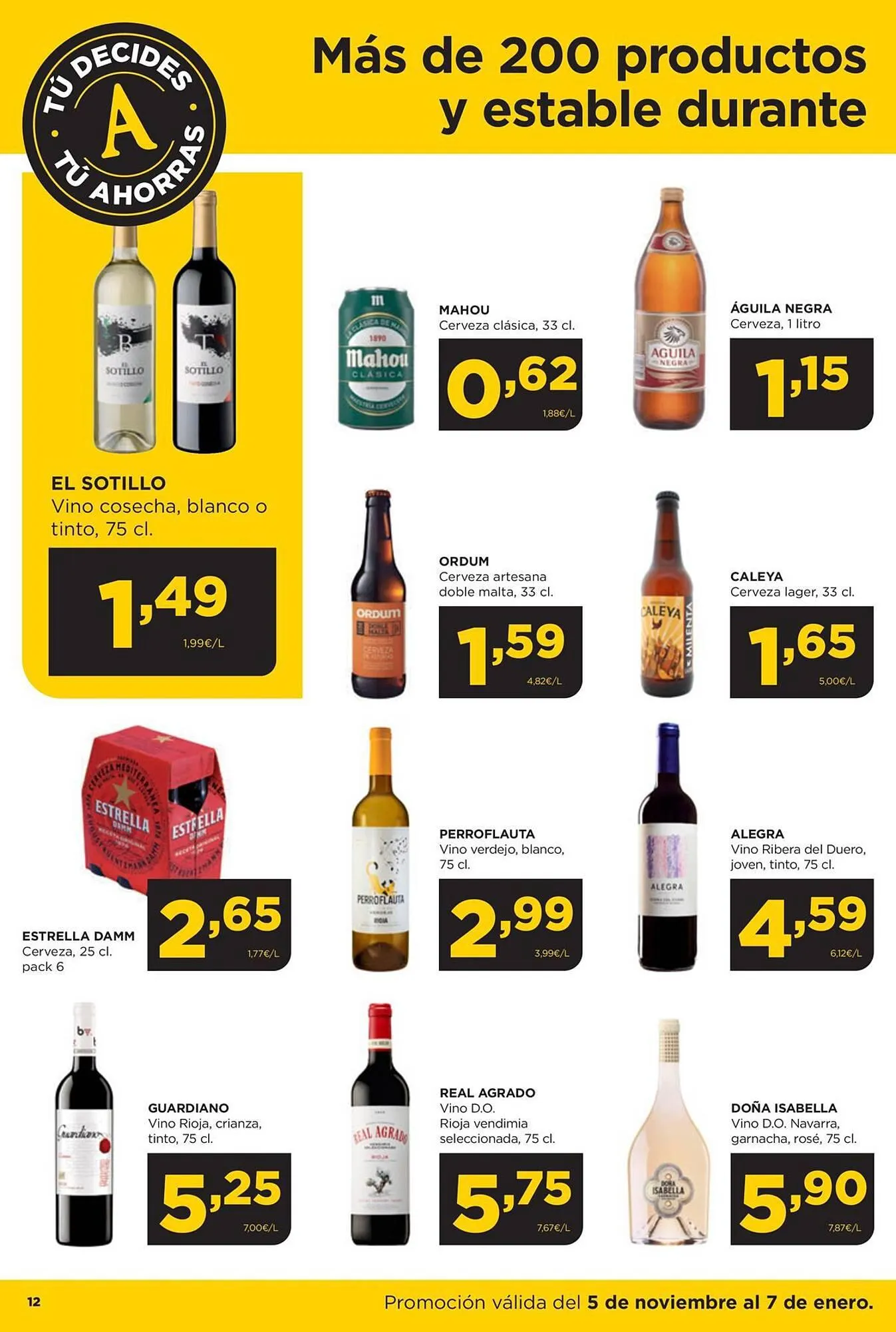 Catálogo de Folleto Alimerka 5 de noviembre al 7 de enero 2024 - Página 12