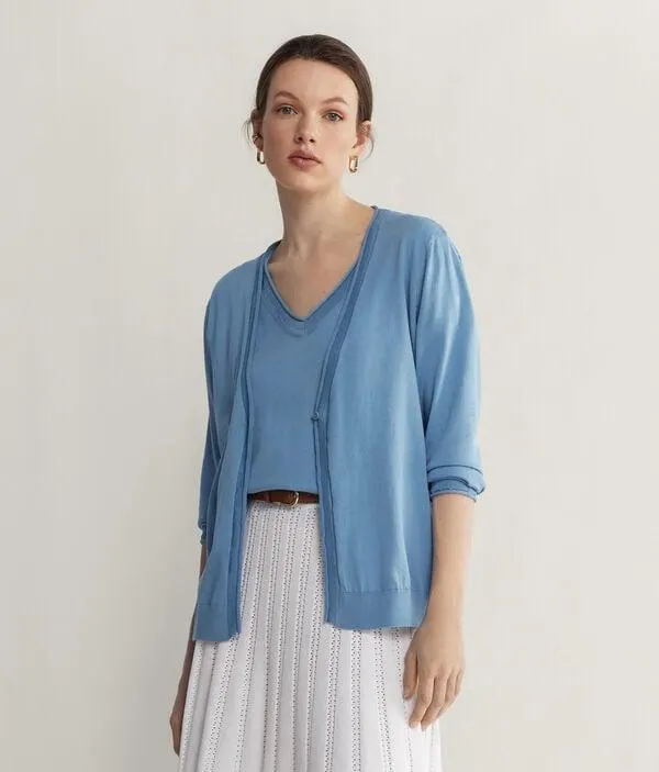 Cárdigan de manga larga