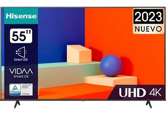 TV LED 55'' - Hisense 55A6K, Smart TV, UHD 4K, Dolby Vision, Modo juego Plus, DTS Virtual X, Control por voz