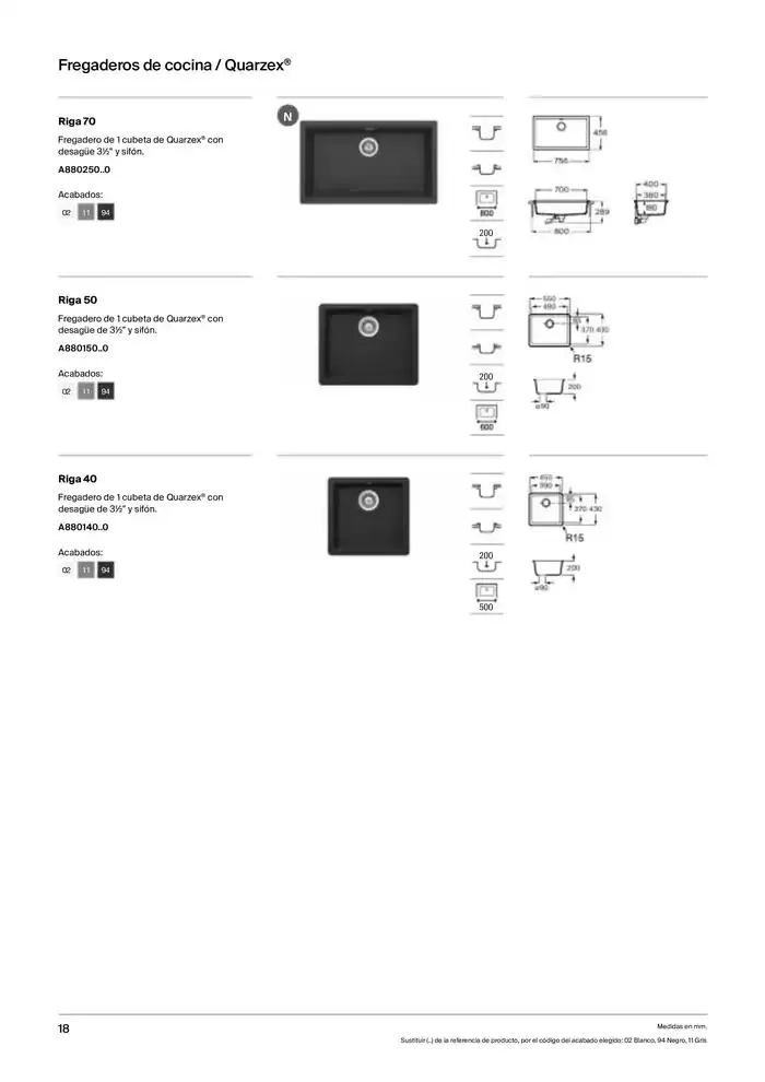 Catálogo de Fregaderos y grifería para cocina 9 de enero al 31 de diciembre 2025 - Página 20