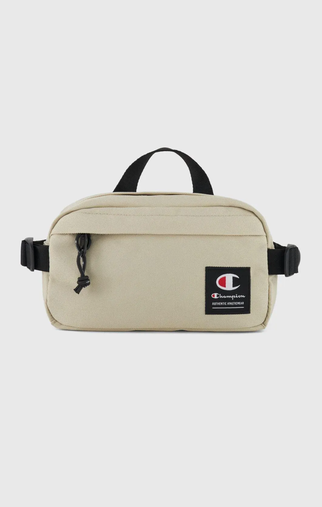 Riñonera con etiqueta de jacquard