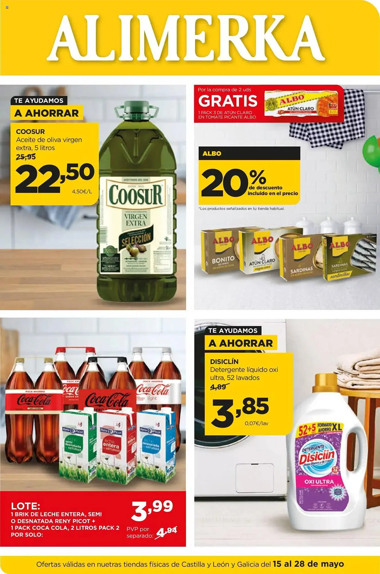 Catálogo de Folleto Alimerka 15 de mayo al 28 de mayo 2025 - Página 1