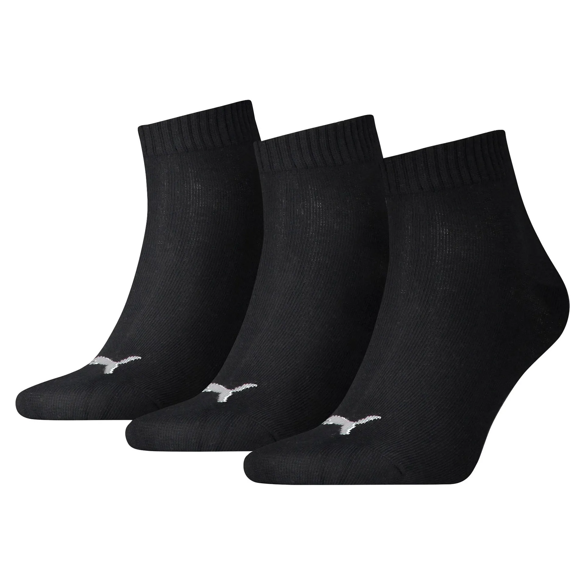Calcetines PUMA tobilleros lisos unisex, pack de 3 pares