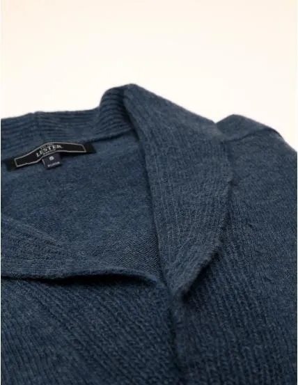 Cardigan smoking Azul