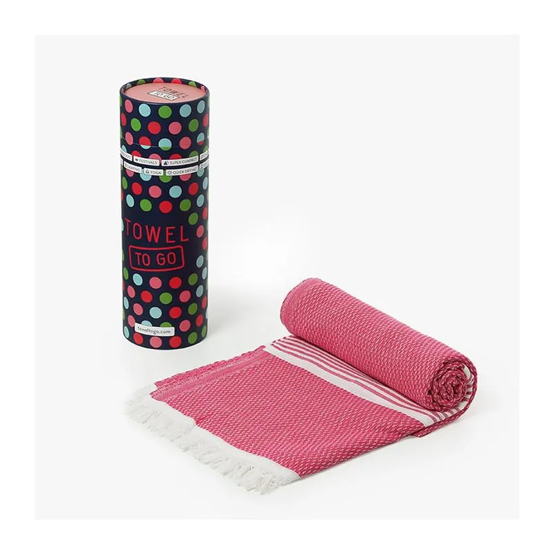 TOALLA ROSA MODELO OASIS 180 x 100 CM TOWEL TO GO