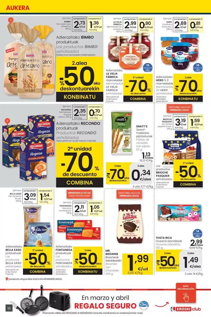 Catálogo de Prezio merkeagoa HIPERMERKATUAK EROSKI 27 de marzo al 8 de abril 2025 - Página 18