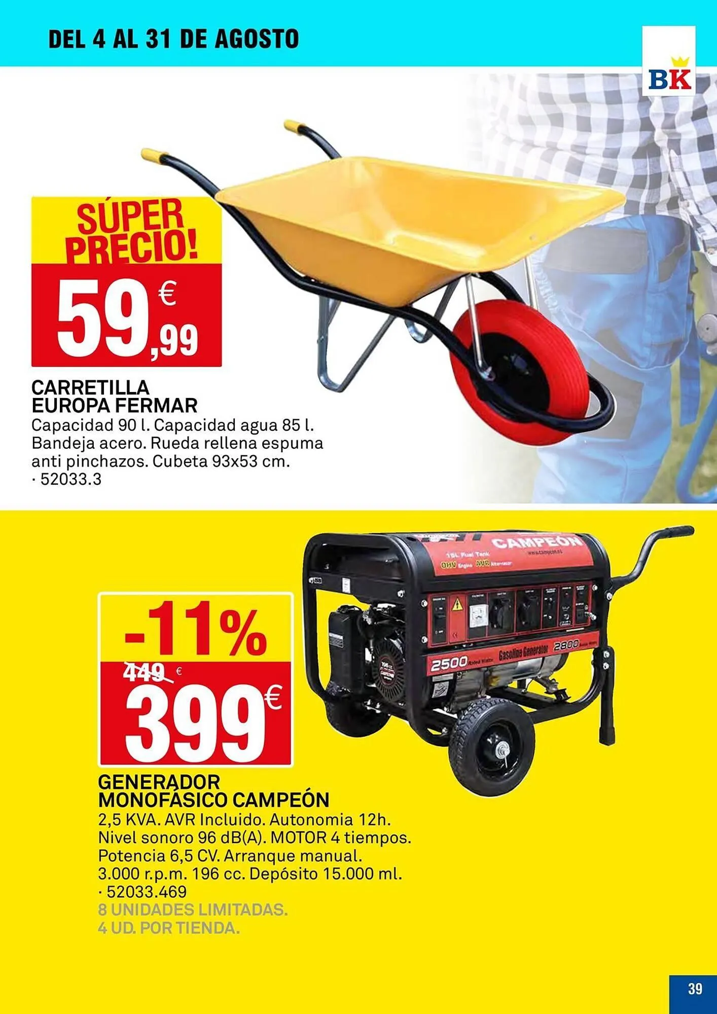 Catálogo de Folleto Bricoking 14 de agosto al 31 de agosto 2025 - Página 39