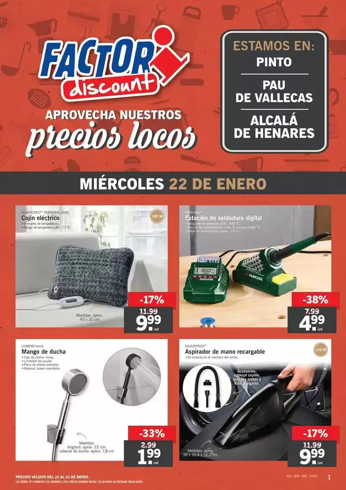 Factori discount. Ofertas válidas del 20/01 al 26/01  - 1