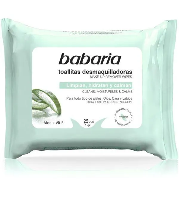 Toallitas Desmaquilladoras Aloe Vera | 25 uds