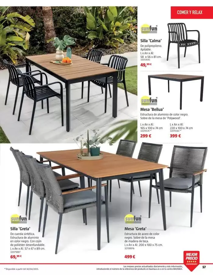 Catálogo de VERANO. Jardín, terraza, balcón.  26 de marzo al 20 de abril 2025 - Página 57
