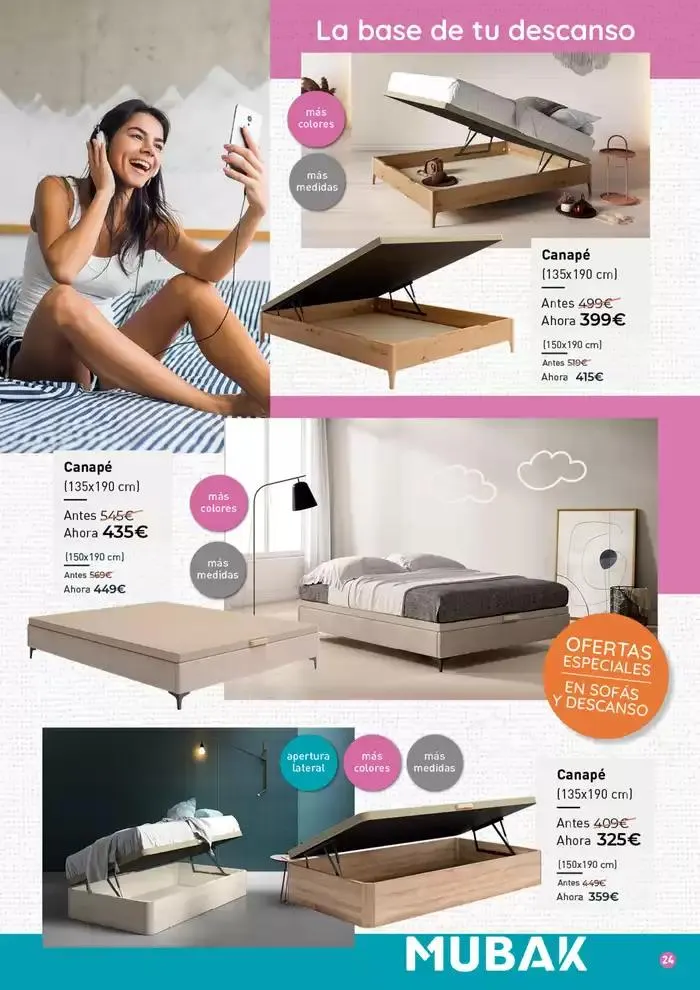 Catálogo de Sofás y Descanso Mubak: ¡Ni tan mal! 2 de abril al 30 de junio 2025 - Página 24